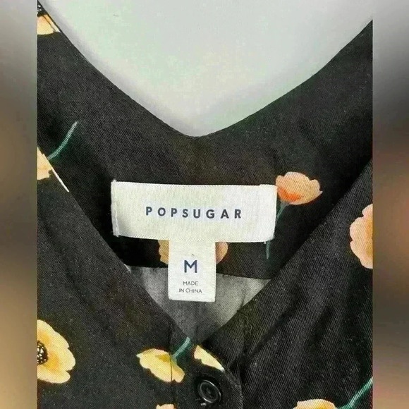 PopSugar Poppy Floral button down dress size M - Picture 6 of 10